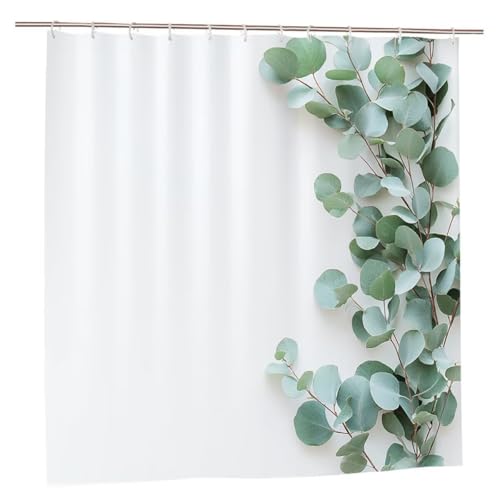 Duschvorhang Weiß Duschvorhang 200x200 Duschrollo Blatt Duschvorhänge mit Gewicht Wasserdicht Shower Curtains Waschbar Polyester Duschvorhänge mit 12 Haken Badezimmer Deko Geschenke für Frauen C-58 Duschvorhang Weiß Duschvorhang 200x200 Duschrollo Blatt Duschvorhänge mit Gewicht Wasserdicht Shower Curtains Waschbar Polyester Duschvorhänge mit 12 Haken Badezimmer Deko Geschenke für Frauen C-58 von Ciooyxee