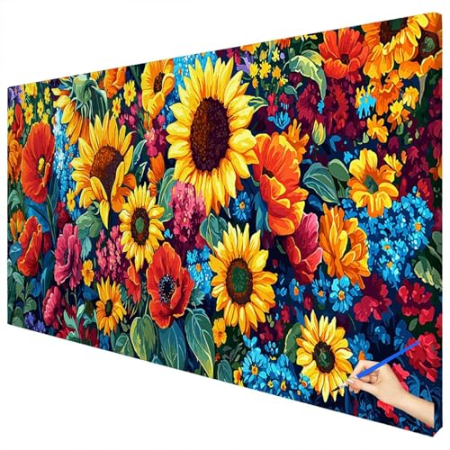 Malen Nach Zahlen Erwachsene Blumen 180x70cm XXL Malen Nach Zahlen Kinder ab 10 DIY Set Erwachsene Anfänger Paint by Numbers Pflanzen Handgemalt Ölgemälde Leinwand Kit für Geschenke Herbstdeko D-98 Malen Nach Zahlen Erwachsene Blumen 180x70cm XXL Malen Nach Zahlen Kinder ab 10 DIY Set Erwachsene Anfänger Paint by Numbers Pflanzen Handgemalt Ölgemälde Leinwand Kit für Geschenke Herbstdeko D-98 von Ciooyxee