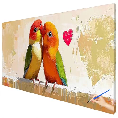 Malen Nach Zahlen Erwachsene Groß 120x50cm Malen Nach Zahlen Vogel Basteln Erwachsene Papagei Paint by Numbers Adult Kit DIY Acrylfarbe Ölgemälde Set für Anfänger, Geschenke für Frauen Deko C-92 Malen Nach Zahlen Erwachsene Groß 120x50cm Malen Nach Zahlen Vogel Basteln Erwachsene Papagei Paint by Numbers Adult Kit DIY Acrylfarbe Ölgemälde Set für Anfänger, Geschenke für Frauen Deko C-92 von Ciooyxee