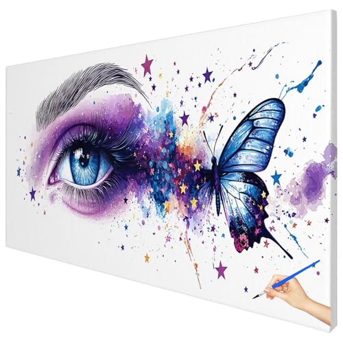 Malen Nach Zahlen Erwachsene Groß 150x60cm Malen Nach Zahlen Abstrakt Basteln Erwachsene Schmetterling Paint by Numbers Adult Kit DIY Acrylfarbe Ölgemälde Set Geschenke für Frauen Dekoration D-93 Malen Nach Zahlen Erwachsene Groß 150x60cm Malen Nach Zahlen Abstrakt Basteln Erwachsene Schmetterling Paint by Numbers Adult Kit DIY Acrylfarbe Ölgemälde Set Geschenke für Frauen Dekoration D-93 von Ciooyxee
