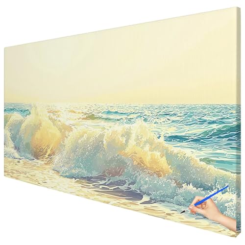 Malen Nach Zahlen Erwachsene Groß 150x60cm Malen Nach Zahlen Meer Basteln Erwachsene Landschaft Paint by Numbers Adult Kit DIY Acrylfarbe Ölgemälde Set für Anfänger, Geschenke für Frauen Deko E-24 Malen Nach Zahlen Erwachsene Groß 150x60cm Malen Nach Zahlen Meer Basteln Erwachsene Landschaft Paint by Numbers Adult Kit DIY Acrylfarbe Ölgemälde Set für Anfänger, Geschenke für Frauen Deko E-24 von Ciooyxee