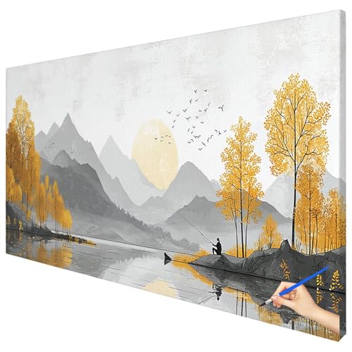Malen Nach Zahlen Erwachsene Groß 180x70cm Malen Nach Zahlen Landschaft Basteln Erwachsene Retro Paint by Numbers Adult Kit DIY Acrylfarbe Ölgemälde Set für Anfänger, Geschenke für Frauen Deko E-44 Malen Nach Zahlen Erwachsene Groß 180x70cm Malen Nach Zahlen Landschaft Basteln Erwachsene Retro Paint by Numbers Adult Kit DIY Acrylfarbe Ölgemälde Set für Anfänger, Geschenke für Frauen Deko E-44 von Ciooyxee
