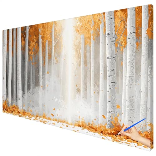 Malen Nach Zahlen Erwachsene Groß 70x30cm Malen Nach Zahlen Wald Basteln Erwachsene Herbst Paint by Numbers Adult Kit DIY Acrylfarbe Ölgemälde Set für Anfänger, Geschenke für Frauen Herbst Deko E-04 Malen Nach Zahlen Erwachsene Groß 70x30cm Malen Nach Zahlen Wald Basteln Erwachsene Herbst Paint by Numbers Adult Kit DIY Acrylfarbe Ölgemälde Set für Anfänger, Geschenke für Frauen Herbst Deko E-04 von Ciooyxee
