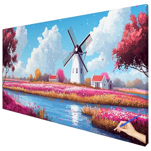 Malen Nach Zahlen Erwachsene Landschaft 120x50cm XXL Malen Nach Zahlen Kinder ab 10 DIY Set Erwachsene Anfänger Paint by Numbers Blumen Handgemalt Ölgemälde Leinwand Kit für Geschenke Herbstdeko E-39 Malen Nach Zahlen Erwachsene Landschaft 120x50cm XXL Malen Nach Zahlen Kinder ab 10 DIY Set Erwachsene Anfänger Paint by Numbers Blumen Handgemalt Ölgemälde Leinwand Kit für Geschenke Herbstdeko E-39 von Ciooyxee