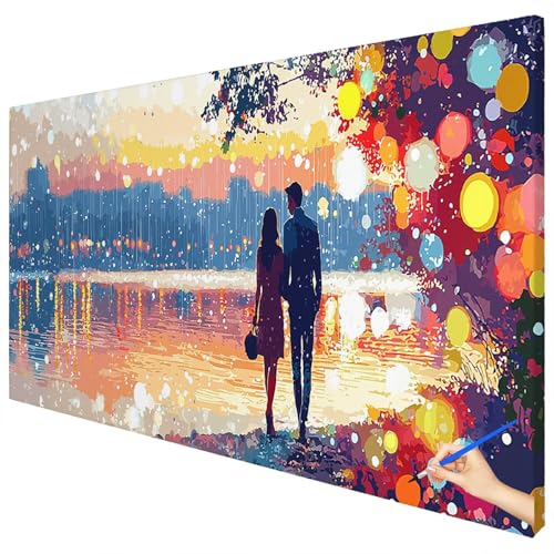 Malen Nach Zahlen Erwachsene Landschaft 180x70cm XXL Malen Nach Zahlen Kinder ab 10 DIY Set Erwachsene Anfänger Paint by Numbers Paar Handgemalt Ölgemälde Leinwand Kit für Geschenke Herbstdeko C-67 Malen Nach Zahlen Erwachsene Landschaft 180x70cm XXL Malen Nach Zahlen Kinder ab 10 DIY Set Erwachsene Anfänger Paint by Numbers Paar Handgemalt Ölgemälde Leinwand Kit für Geschenke Herbstdeko C-67 von Ciooyxee