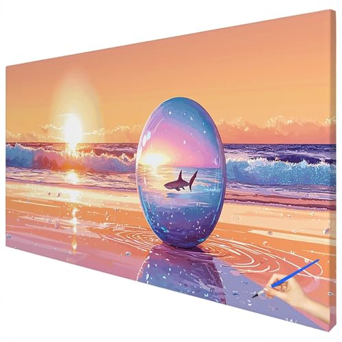 Malen Nach Zahlen Erwachsene Strand 70x30cm XXL Malen Nach Zahlen Kinder ab 10 DIY Set Erwachsene Anfänger Paint by Numbers Sonnenuntergang Handgemalt Ölgemälde Leinwand Kit Geschenke Herbstdeko D-08 Malen Nach Zahlen Erwachsene Strand 70x30cm XXL Malen Nach Zahlen Kinder ab 10 DIY Set Erwachsene Anfänger Paint by Numbers Sonnenuntergang Handgemalt Ölgemälde Leinwand Kit Geschenke Herbstdeko D-08 von Ciooyxee