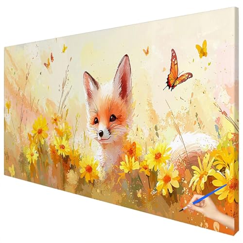 Malen Nach Zahlen Erwachsene Tiere 120x50cm XXL Malen Nach Zahlen Kinder ab 10 DIY Set Erwachsene Anfänger Paint by Numbers Blumen Handgemalt Ölgemälde Leinwand Geschenke für Frauen Herbstdeko C-61 Malen Nach Zahlen Erwachsene Tiere 120x50cm XXL Malen Nach Zahlen Kinder ab 10 DIY Set Erwachsene Anfänger Paint by Numbers Blumen Handgemalt Ölgemälde Leinwand Geschenke für Frauen Herbstdeko C-61 von Ciooyxee