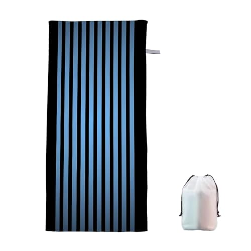 Strandtuch XXL 100x220cm Schwarz Microfaser Handtücher Strandhandtuch Groß Badetuch Strand Zubehör Schnelltrocknend Sporthandtuch Sandfrei Strandtuch Mikrofaser Leichtes Saunatuch (Einfach) H-3 von Ciooyxee