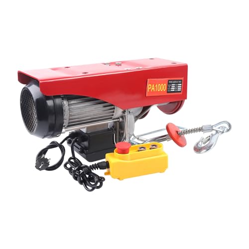 1.6KW elektrische Seilwinde mit 1000KG Tragkraft und 12m Hubhöhe: Flaschenzug mit Kabelfernbedienung und 1600W Kupfermotor 1.6KW elektrische Seilwinde mit 1000KG Tragkraft und 12m Hubhöhe: Flaschenzug mit Kabelfernbedienung und 1600W Kupfermotor von Ciounmb