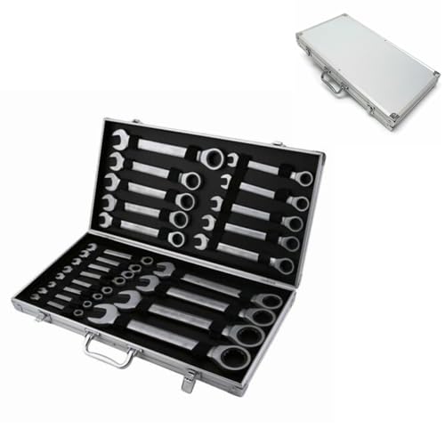 Ciounmb 22 Tlg 6-32mm Ratschenschlüssel Satz, Ring Maul Ratsche Schlüssel Werkzeug Set Gabelringschlüssel von Ciounmb