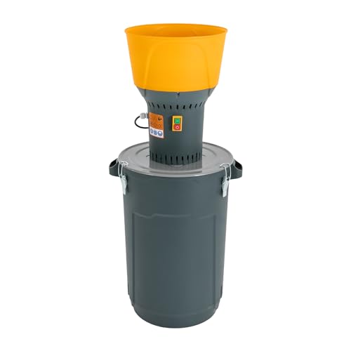 Elektrische Getreidemühle Getreidemühle für Haushalt und Gewerbe mit 1300W Kupferkernmotor 50L Behälter 5 Mahlsiebe für Körnermahlen Getreide Mühle für Weizen Hafer Mais (Blau, 60L) von Ciounmb