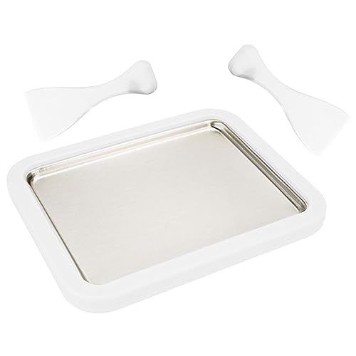 Eiscreme Roller Maker Pan, Eisplatte mit 2 Spateln, Instant Eiscreme Maschine, Eisplatte zum eis machen, Eis Platte Für Ice Rolls, Rolled Ice Cream Maker, für Gelato, Sorbet, Frozen Yogurt von Cipliko