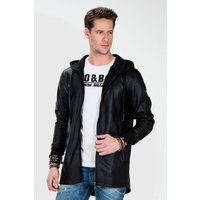 Cipo & Baxx Allwetterjacke "Jacke" mit Kapuze im unifarbenen Look von Cipo & Baxx