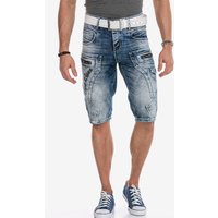 Cipo & Baxx Caprijeans, mit Logo Stickerei von Cipo & Baxx