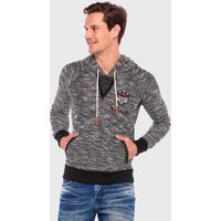 Cipo & Baxx Kapuzenpullover "Sweatshirt" 1 Stk. tlg. mit melierten Design von Cipo & Baxx