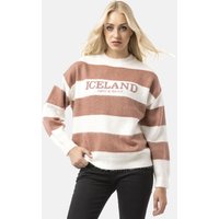 Cipo & Baxx Strickpullover "WP263" 1 Stk. Streifenmuster mit Frontprint von Cipo & Baxx