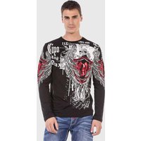 Cipo & Baxx Sweater "Sweatshirts" 1 Stk. tlg. mit trendigen Print von Cipo & Baxx