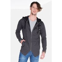Cipo & Baxx Sweatjacke "Sweatjacke", mit ausgefallenem Saum, CL-238 von Cipo & Baxx