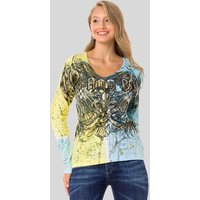 Cipo & Baxx Sweatshirt "SWEATSHIRT" 1 Stk. tlg. aufregenden Muster und dem coolen Markenprint von Cipo & Baxx