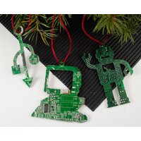 Platinen Ornament Set, Computer Ornamente, Programmierer, Software-Ingenieur, Informatik Geschenk, Weihnachtsverzierung, Techie von CircuitBreakerLabs