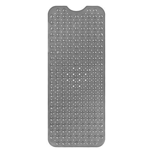 Circul Badewannenmatte 100 x 41 cm grau modern eckig mit Noppen und Abflussausparung Circul Badewannenmatte 100 x 41 cm grau modern eckig mit Noppen und Abflussausparung von Circul
