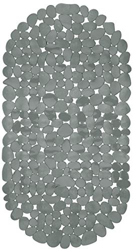 Circul Badewannenmatte 68 x 35 cm grau Steinoptik modern von Circul