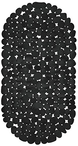 Circul Badewannenmatte 68 x 35 cm schwarz Steinoptik modern von Circul