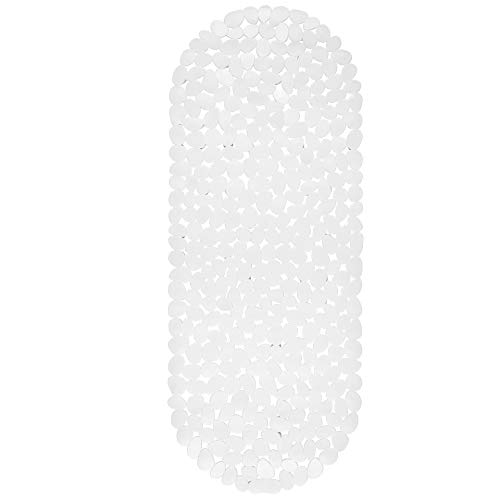 Circul Badewannenmatte 99 x 39 cm weiß Steinoptik von Circul