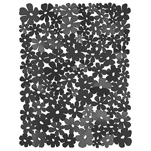Circul Spülmatte 40 x 32 cm schwarz Blumenoptik von Circul