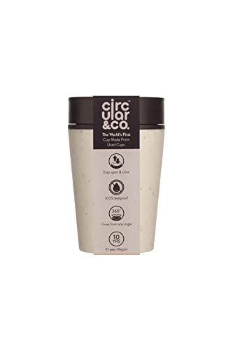Circular & Co Kaffeebecher 227 ml - OS - weiß/schwarz von Circular and Co