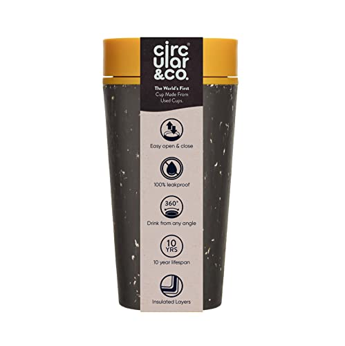 Circular & Co Kaffeebecher 2Go Kaffeebecher 340 ml - OS - schwarz/gelb Circular & Co Kaffeebecher 2Go Kaffeebecher 340 ml - OS - schwarz/gelb von Circular and Co