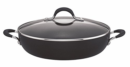 Circulon Momentum - Hartanodisierte Servierpfanne 30cm - flacher Schmortopf mit Deckel aus gehärtetem Glas - Induktionsgeeignet - Soft-Grip-Griffe - Ofenfest und Spülmaschinenfest - Schwarz Circulon Momentum - Hartanodisierte Servierpfanne 30cm - flacher Schmortopf mit Deckel aus gehärtetem Glas - Induktionsgeeignet - Soft-Grip-Griffe - Ofenfest und Spülmaschinenfest - Schwarz von Circulon