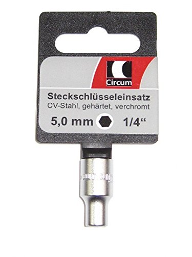 Nuss Steckschlüssel- Einsatz 6-kant 1/4' 5mm Markenware von Circum