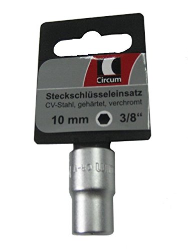 Nuss Steckschlüssel- Einsatz 6-kant 3/8' 10mm Markenware von Circum