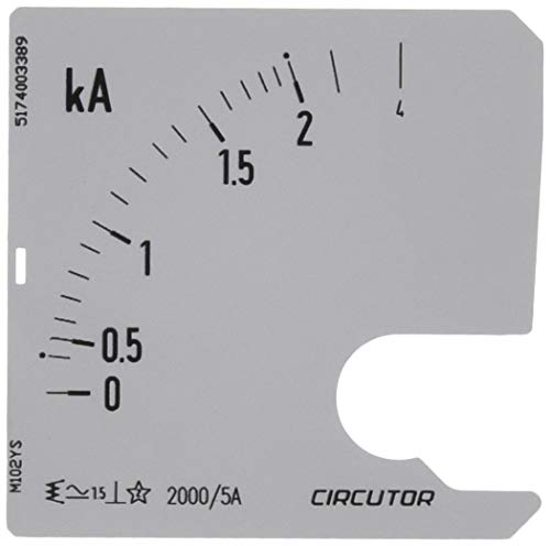 circutor SEC – Maßstab Amperemeter SEC 72 2000/5 AC von Circutor