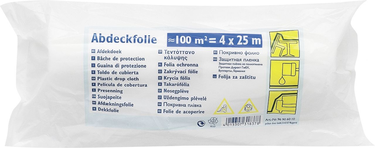 Color Expert Abdeckfolie HDPE Standard 4 x 25 m 100 m² von Color Expert