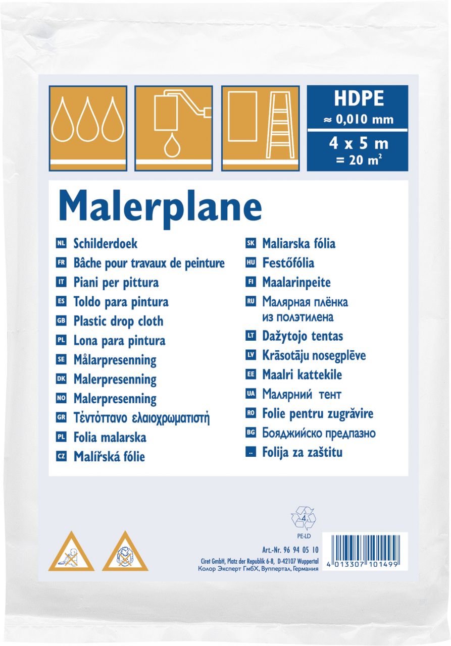 Color Expert Abdeckplane HDPE 10 my 4 x 12,5 m 50 m² Color Expert Abdeckplane HDPE 10 my 4 x 12,5 m 50 m² von Color Expert