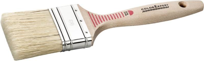 Color Expert Flachpinsel 60 mm helle Borsten GripZone von Color Expert