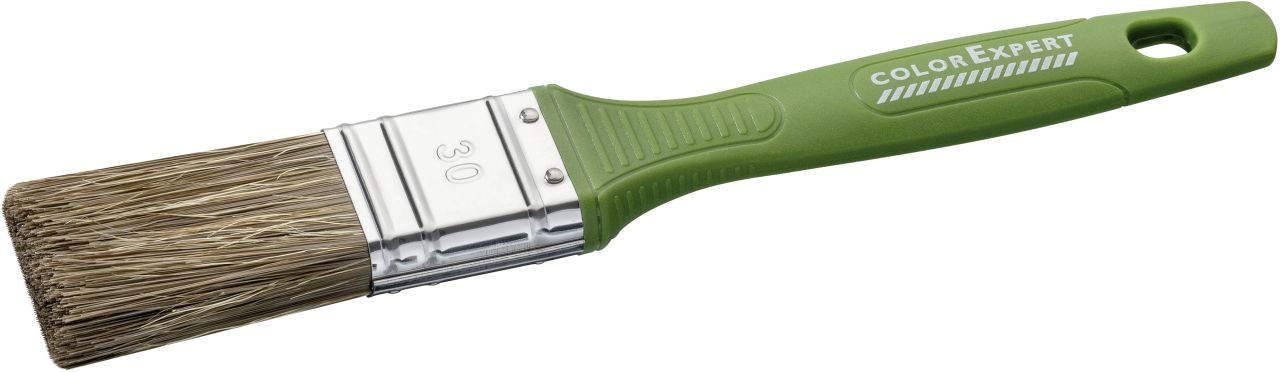 Color Expert Lasur-Flachpinsel Mischborste 30 mm 6. Stärke, Kunststoffstiel von Color Expert