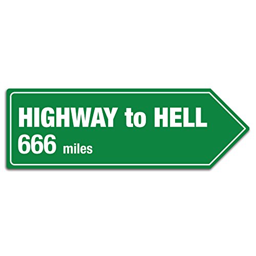Cirrus Highway to Hell Abstand Schild – Metall Wandschild Aufschrift Kunst, inspirierende von Cirrus