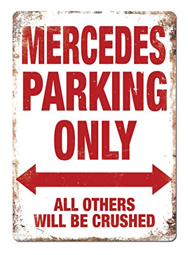 Mercedes Parking - Metall-Wandschild von Cirrus