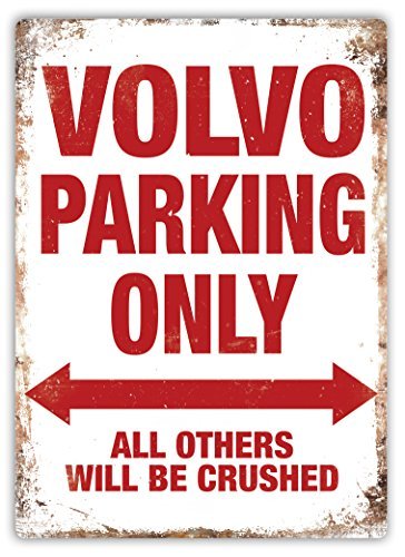 Volvo Parking – Metall-Wandschild mit inspirierender Aufschrift von Cirrus