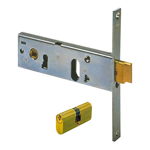 CISA 44151 Europäischer Zylinder Locking Line Einsteckschloss für Bänder, Vorderseite mit Zinkbeschichtung, Entrata 70 mm von Cisa
