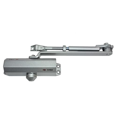 CISA Serie 604 – Türschließer mit Verriegelung 16047103097 – Türschließer mit verstellbarer Schließgeschwindigkeit – Oberfläche Grau Aluminium – für Türen bis 80 kg CISA Serie 604 – Türschließer mit Verriegelung 16047103097 – Türschließer mit verstellbarer Schließgeschwindigkeit – Oberfläche Grau Aluminium – für Türen bis 80 kg von Cisa