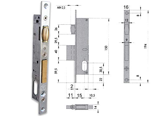 Cisa 0920054 44230-18-0 INFILARE Zylinder Oval F16 von Cisa