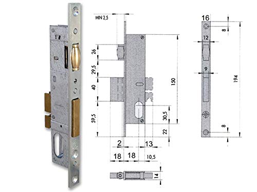 Cisa 0920056 44235-18-0 INFILARE Zylinder Oval F16 von Cisa