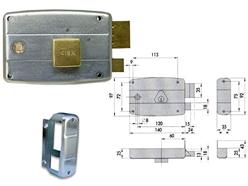 Cisa 1201159 50481-60-1 Schließzylinder Fixed DX von Cisa