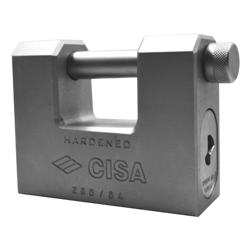 Cisa 28550 LIM Stahl Schiebebügel Vorhängeschloss Kupplungen Art.28550 PIN 14, Silber von Cisa