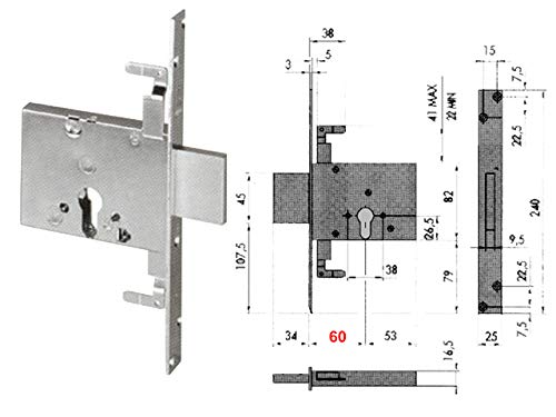 Cisa 48304 56016-60-0 Ser Zylinder Inf. TRIPL S/A von Cisa