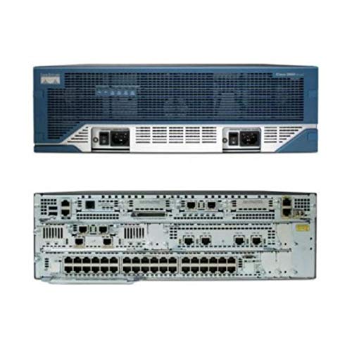 Cisco 3845 - Kabelrouter (Gigabit Ethernet, 10/100/1000Base-T(X), 10,100,1000 Mbit/s, 240 Benutzer, 128-bit AES,192-bit AES,256-bit AES,3DES,des, Cisco IOS) von Cisco Systems